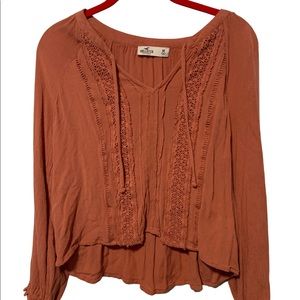 Hollister M blouse mauve color